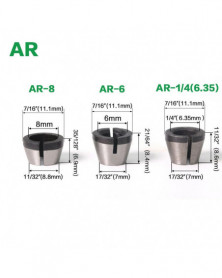 AR-6   AR-8   AR-1/4 (6,35)...