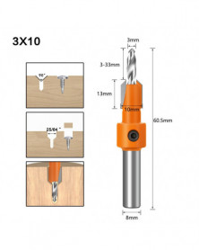 3mm * 10mm - Hatszög szárú...