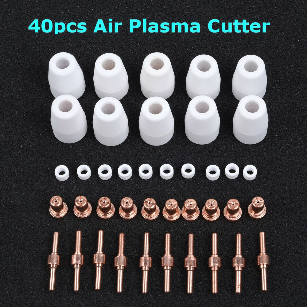 40x Air Plasma Cutter Consumables Extend Fit For PT-31 LG-40 Torch CUT-40 50 