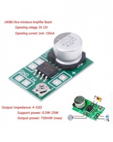 DC 3V~12V 5V 6V LM386 Mini...