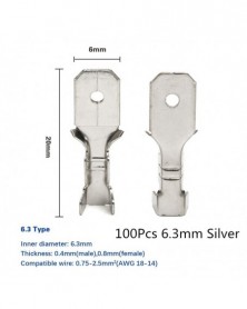 Szín: 100 6,3 mm ezüst -...