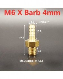 Szín: M6 - Barb 4mm - Mini...