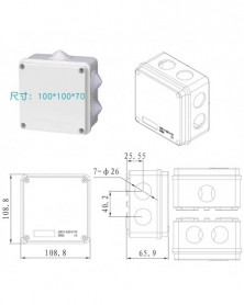 Szín: 100x100x70mm - 1db új...