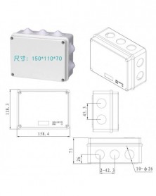 Szín: 150x110x70mm - 1db új...