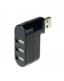 Fekete 3 portos hub USB 2.0...