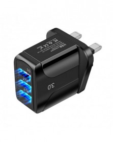 Fekete - UK Plug QC 3.0...