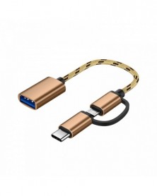 Arany - USB C adapter 2 az...