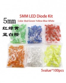 500db/tétel 5MM LED dióda...