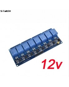 12V 8 csatornás relé - 5v...