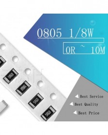 100 db 0805 SMD 1/8W 0R ~...