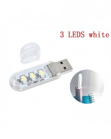 3 LED fehér - USB LED...