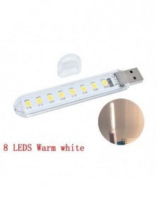 8 LED meleg fehér - USB LED...