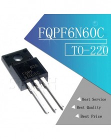 10db/tétel FQPF6N60C 6N60C...