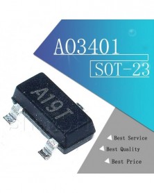 10 DB SMD SOT-23 AO3401 MOS...