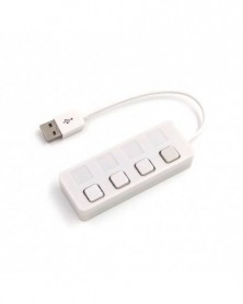 Fehér szín - USB HUB 4...