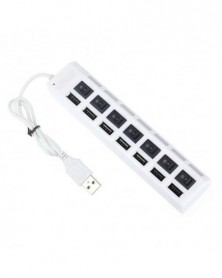 Fehér szín - USB HUB 2.0 7...
