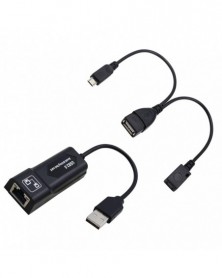 USB 2.0 – RJ45 adapter/ 2X...