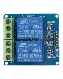 5 V-os kettős relé modul...