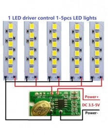 5x DC 3.7V 5V 1.2W fehér...