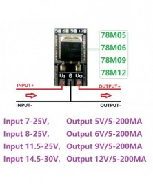 Szín: - 5 DB DC 7-25V - 5V...