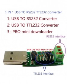 3 az 1-ben USB TO RS232...