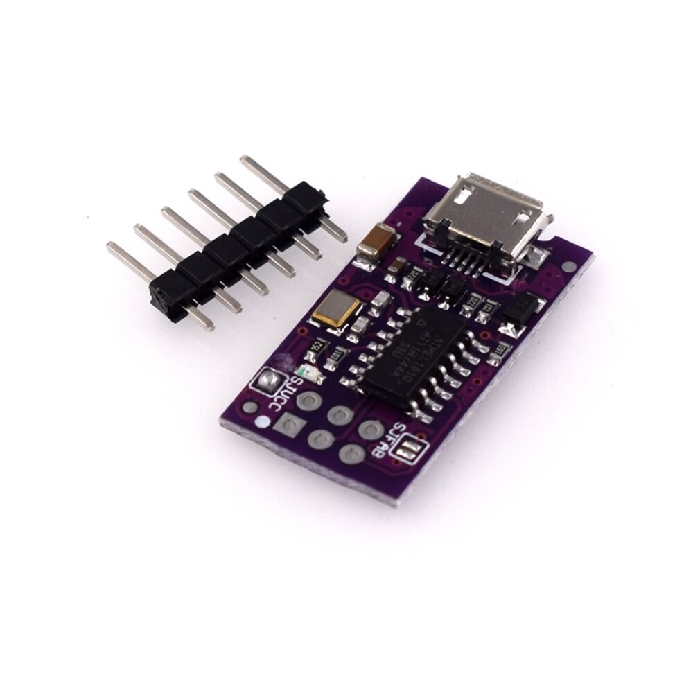 Micro USB Tiny AVR ISP ATtiny44 USBTinyISP programozó modul IDE ...