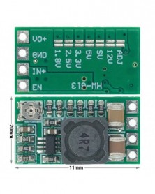 1 DB Mini DC-DC 12-24V - 5V...