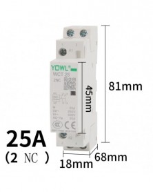 2NC 25A AC24V-Háztartási AC...