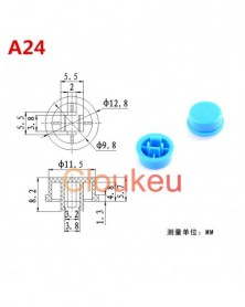 20db-Kék-A24 --12x12x7,3mm...