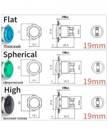 Magas(Tűs)-Fekete(1NO)-19mm...