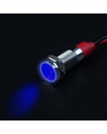 12mm-110-220v-Kék-Fém led...