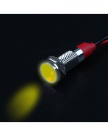 12mm-12-24v-Sárga-Fém led...