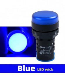 AC DC110V-220V-Kék-LED...