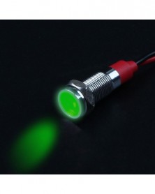 8mm-110-220v-Zöld-Fém led...