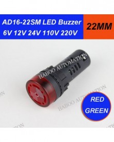 380V-Zöld-22mm AD16-22SM...