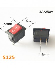 5db-S125-SPST KCD1 2 Tűs 3...