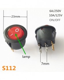 5db-S112-SPST KCD1 2 Tűs 3...