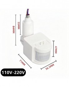 Fehér-110V-220V-12V Mozgás...