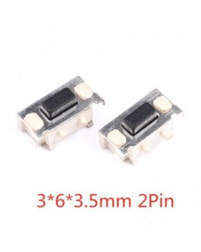 3X6X3,5mm 2 Tűs-50db...