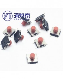 6X6X3,4mm-YYT 20db Piros...