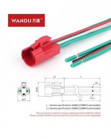 LED-del4 Vezeték-WANDU16mm...