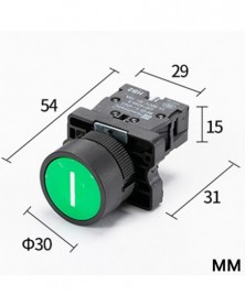 XB2-EA3311 1NO Zöld-22mm...