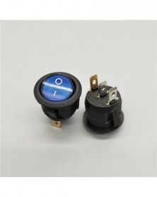 12V-Kék-20mm KCD1 Led 10A...