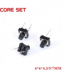 6x6x4,3mm-20db Közép 2 Tűs...