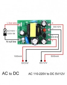 Mini AC-DC Átalakító AC110V...