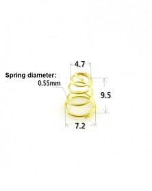 7,5mm-10db Aranyozott rugók...