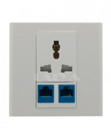 2 Portos CAT6 RJ45 AC...